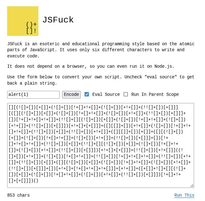 Output of JSFuck